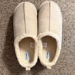 ON Taupe Sherpa-Lined Platform Slippers